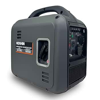 Koshin ￼発電機￼ Amazon | 工進(KOSHIN) インバーター 正弦波 発電機 (定格出力